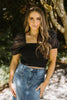 Puff Sleeve Top - Black