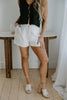 Linen Shorts with Pocket - Oat