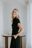 Button Up Utility Dress With Pockets - Black