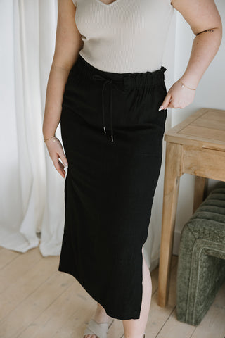 Wide Flowy Leg Dress Pant - Black