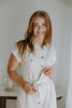 Button Up Utility Dress With Pockets - Oat