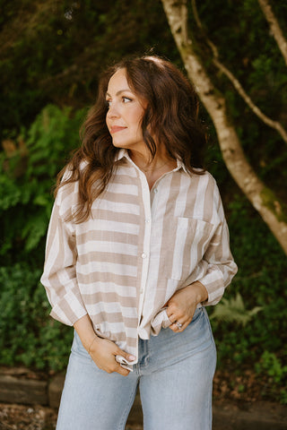 Flowy Linen Tank - White