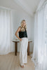 Pleated Waist Linen Pants - Oat