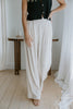 Pleated Waist Linen Pants - Oat