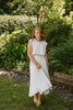 Bubble Top & Midi Skirt Set - Cream