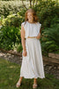 Bubble Top & Midi Skirt Set - Cream