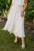 Bubble Top & Midi Skirt Set - Cream