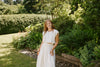 Bubble Top & Midi Skirt Set - Cream
