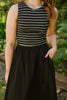 Striped Tank - Black/White