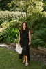 Bubble Top & Midi Skirt Set - Black