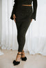 Knit Top & Skirt Set - Black/Gold