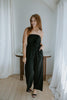 Front Twist Strapless Jumpsuit - Black