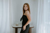 Front Twist Strapless Jumpsuit - Black