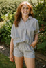 Striped Lightweight Set - Black/White
