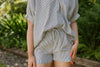 Striped Lightweight Set - Black/White