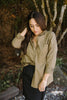 Button Up Collared Shirt - Olive