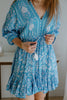 Dolman Sleeve Mini - Bright Blue