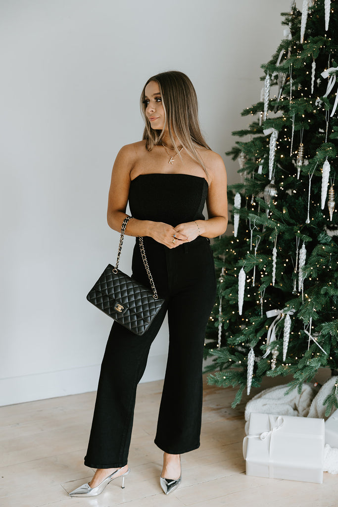Tube Top - Sparkly - Black