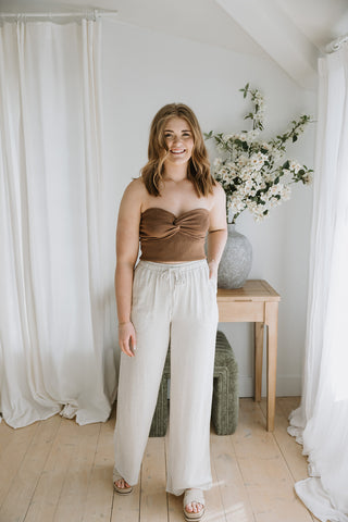 The Perfect Linen Pant - Camel