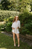 Oversized Linen Romper - Oat