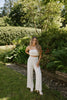 Linen Tube Top & Pant Set - Oat