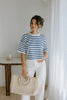 Striped Knit Basic - Blue/Cream