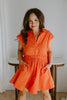 Poplin Dress - Tomato