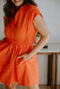 Poplin Dress - Tomato