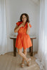Poplin Dress - Tomato