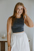 Striped Tank - Navy/White