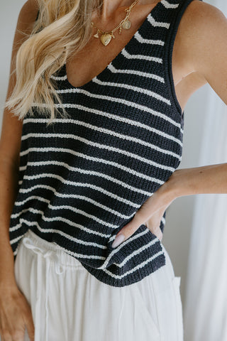Flowy Linen Tank - White