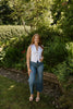 Button Up Vest - Linen - White