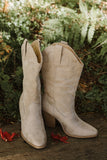 Western Suede Boot - Clay