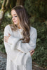 Cable Knit Sweater Dress - Cream