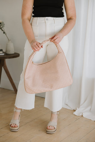 Bag With Woven Strap - Ivory