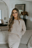 Waffle Sweater and Skirt Set - Stone