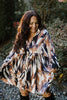 Babydoll Bronze & Navy Dress