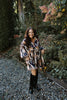 Babydoll Bronze & Navy Dress