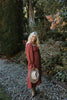 Floral Smocked Midi Dress - Rust