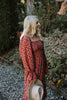 Floral Smocked Midi Dress - Rust