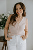 Lightweight V-Neck Knit Vest - Pink