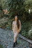 Knit Cardigan & Skirt Set - Tan