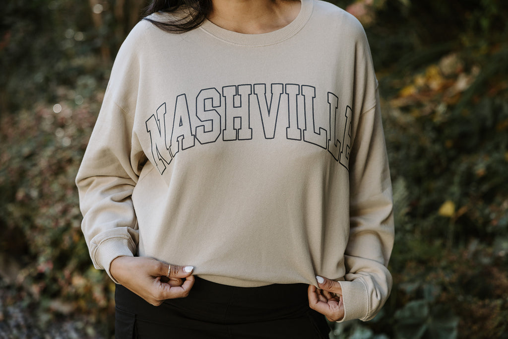 NASHVILLE Sweatshirt - Taupe