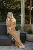 Textured Lounge Set - Cognac
