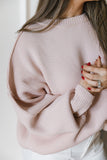 Exposed Seam Soft Sweater - Pink