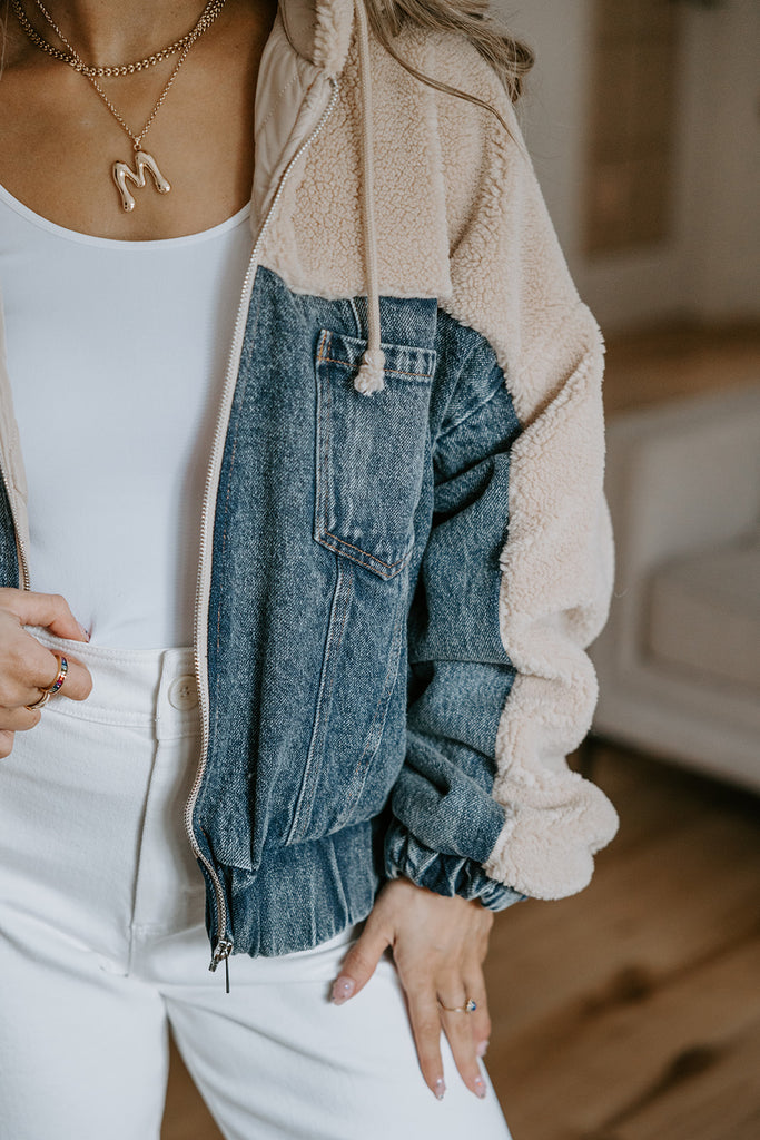 Denim Sherpa Jacket