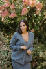 Ribbed 2 Piece Sweater Dress Set - Charc