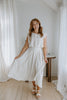 Bubble Top & Midi Skirt Set - Cream