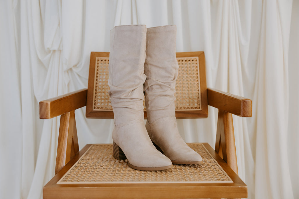 The Fall Slouch Boot - Clay