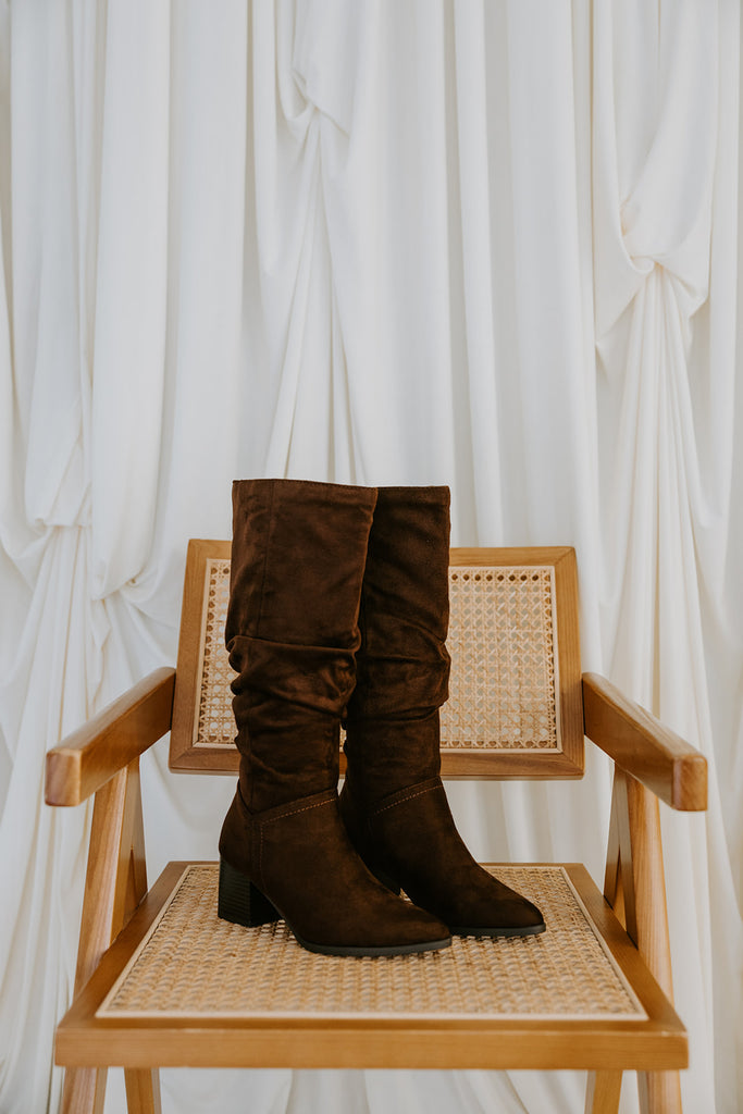 The Fall Slouch Boot - Brown